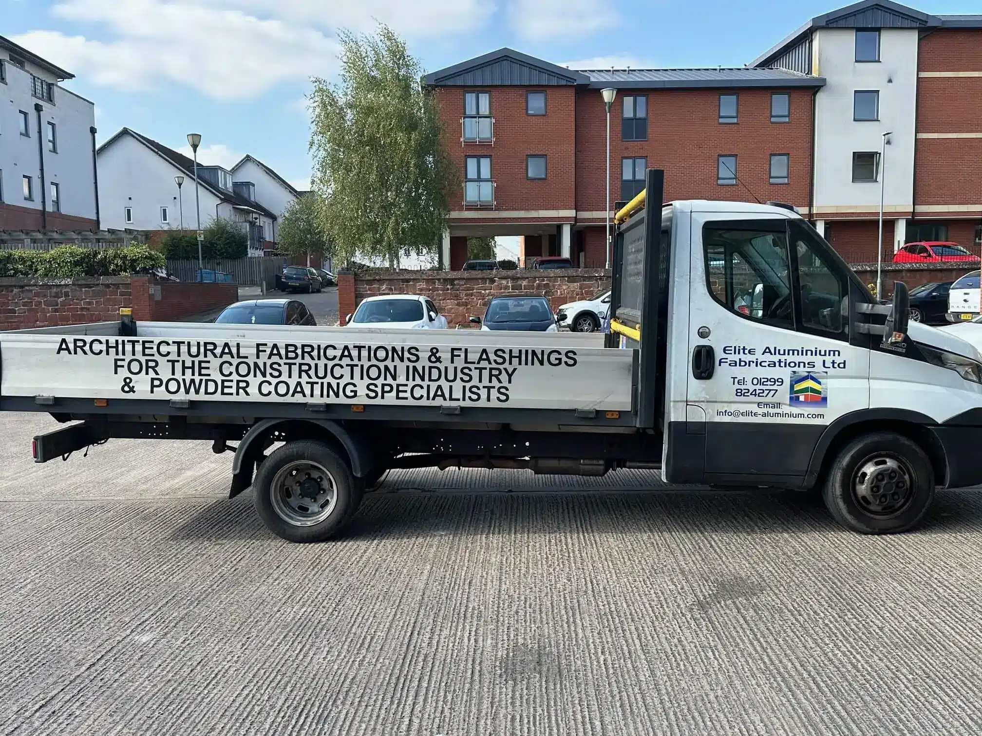 Elite Aluminium Fabrications Delivery Truck